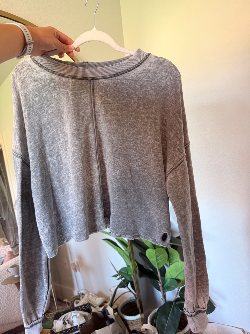 Free People Gray Pullover
